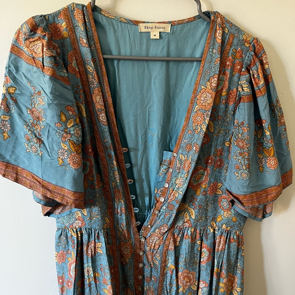 Floral midi length dress